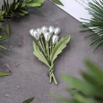 Coat Collar Pin Luxury Sense Women Brooch Oil Painting Brooch Korean Style Badge Plant Leaf Brooch A