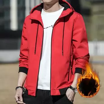 Coat Men s Autumn and Winter Jacket American Clothes Handsome Casual Jacket Hooded Fashion Storm Coat. M