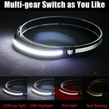 COB Headlights USB Rechargeable Portable Outdoor Sports Night Running Headlights Waterproof Night Fishing Hunting Lights Lantern