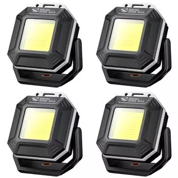 COB LED Work Light перезаряжаемый инспекционный фонарь с магнитным основанием (черный) Великобритания