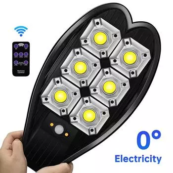 COB солнечные светильники для улицы IPX66 водонепроницаемый солнечный светильник солнечный настенный светильник с пультом дистанционного управления и 3 режимами для сада двора дорожки улицы