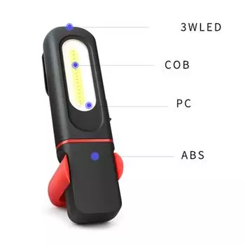 COB светодиодный магнитный рабочий фонарь USB перезаряжаемый портативный инспекционный фонарь для устранения неполадок лампа супер яркая для ремонта грузовиков и автомобилей