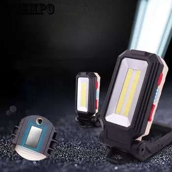 COB Work Light Мощный свет Зарядка пряжка типа автомобильный инспекционный фонарь с магнитом светодиодный супер яркий складной кемпинговый фонарь