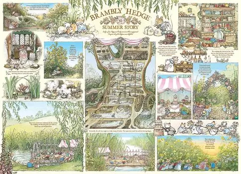 Cobble Hill 1000 деталей пазла Brambly Hedge Summer Story с образцом постера