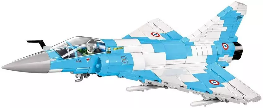COBI Block Французский военный самолет Mirage 2000 400 деталей Совместим с Lego IN 5801 1/48 [СДЕЛАНО В ЕС]