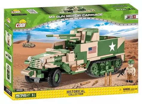 Cobi Историческая коллекция M3 75-мм пушка M3 GMC США Блок #2535 Самоходная противотанковая (Армия Второй Мировой Войны) [Военная - COBI]