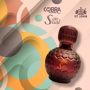 COBRA Fresh Fragrance Стойкий парфюм John Sensual для мужчин, парфюмированная вода, 100 мл
