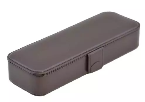 COBU новый пенал из натуральной кожи магнитный C14 держатель ластик разделитель (ручка съемная, в комплекте) (коричневый)