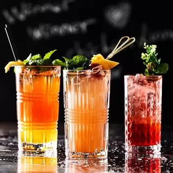 Cocktail Crystal Glass Coffee Cup, Heat-Resistant Latte Mug, Senior Water Cup, Milk, Beer, Juice, Tea, Wine Glass 1pcs