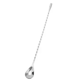 Cocktail Mixing Spoons Long Handle Bar Spoon Bartender Drink Stirrer Barista Mixing Tool for Home Bar Ice Cream Smoothies 1pc