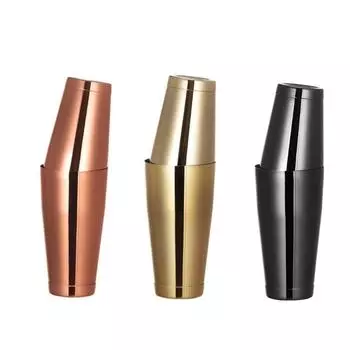 Cocktail Shaker: All Stainless Steel Shaker Tins Cocktail Shaker for Professional Bartenders Dropshipping чёрный