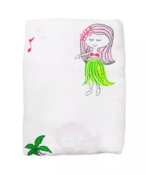 Coco Moon Hula girl pattern Hawaii Soft like silk to the touch Japan limited edition design [Silky swaddle/Hula Girls]