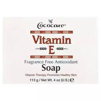Cococare, Мыло с витамином Е, без отдушек, 113 г (4 унции)