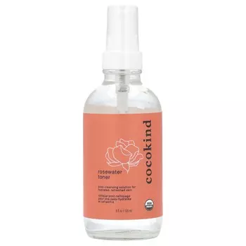 Cocokind, Тоник с розовой водой, 4 жидких унции (120 мл)