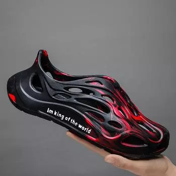 Coconut camouflage hole shoes 2025 new sandals men s beach shoes going out travel shoes casual student sandals tide 40