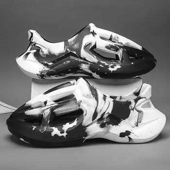 Coconut hole shoes men s summer wear non-slip and deodorant bag head slippers soft-soled sports beach sandals 36