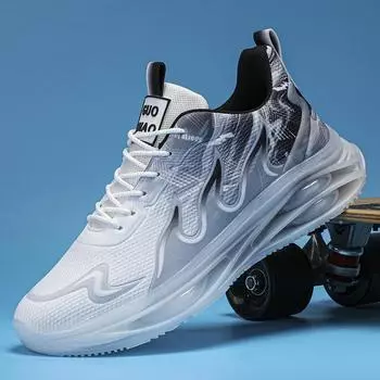 Coconut men s shoes summer 2025 new mesh sports and leisure extra large size 47 soft sole heightening dad live stream trendy shoes 39 озеро синий