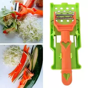 Cocororo Peeler Dual Julienne Slicer Vegetable Fruit Peeler Multifunctional Kitchen Supplies for Carrot Potato Orange Lemon Sets