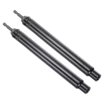 CoCud Extra Long Hollow Socket 10mm Size 200mm Length Hex Shank 6 Point Quick Change Deep Well Power Nut Driver for Long Threaded Set of 2 1/4
