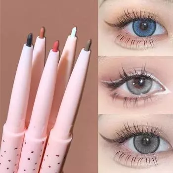 COD 5 цветов Silhouette Fine lovely Водостойкая подводка для глаз Lovely Eyeliner and Eyeshadow Pencil Eyelips Eyelight Eyebrow Eyeliner Waterproof Matte Effect Natural чёрный