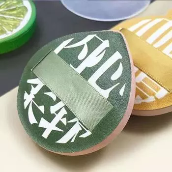 COD Круглая пуховка для макияжаХлопковая треугольная пуховка для макияжаДля женщинМягкая и удобная в переноске Тональная основа на воздушной подушкеИнструменты для макияжаМоющиесяИнструменты для красивого макияжаВлажный зелёный