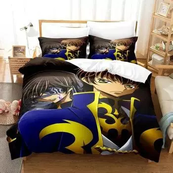 Code Geass Bedding Set Single Twin Full Queen King Size Bed Set Adult Kid Bedroom Duvet cover Sets 3D Print Anime bed sheet set 70x133cm 2pcs