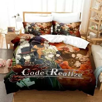 Code Realize Guardian of Rebirth Bedding Set Duvet Cover Bed Set Quilt Cover Pillowcase Comforter king Queen Size Boys Adult 70x133cm 2pcs