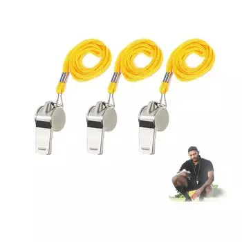 Coehaopike Whistle Stainless Steel Whistle Disaster Prevention Rescue Outdoor Survival Coach Lifeguard Referee Equipment Lightweight Whistle Bird and