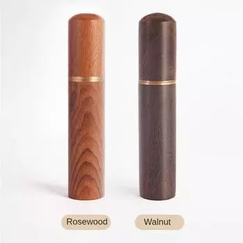 Coffee Cloth Powder Needle Stirring Pine Powder Needle Stainless Steel Needle Loose Powder Solid Wood Cloth Powder With Base Agg