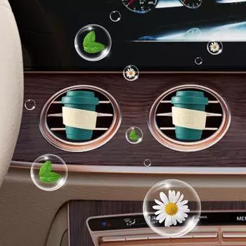 Coffee Cup Vent Clips Coffee Cup Car Diffuser Vent Clips Coffee Cup Car Diffuser Colorful Air Vent Accessories Aromatherapy