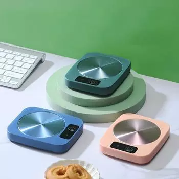 Coffee Cup Warmer Electric Mug Heater DC 5V USB Constant Temperature Heating Coaster For Milk Tea Water Heating Pad Warm Mat USB Powered светло-зеленый