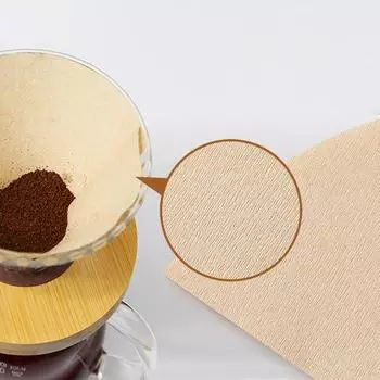 Coffee Filter Paper Disposable Espresso Coffee Filter Basket Natural Wood Pulp Hand Drip Paper Coffee Tea Bag Strainer Infuser