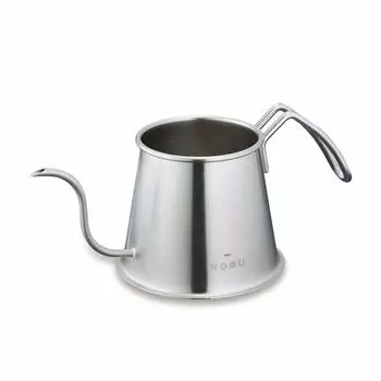 Coffee Kettle KOGU Shimomura Planning Drip Kettle Two Drip Pot Pro [Made in Japan] Stainless Steel Narrow Mouth Open Fire Compatible with IH Pour