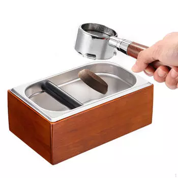 Coffee Knock Box Puck Container Espresso Machine Accessories Waste Bin Stainless Steel
