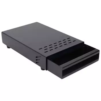 Coffee Knock Box Stainless Steel Removable Drawer Type Coffee Ground Knock Thickened Small Coffee Knock Box with Knock Stick for Home Office Drawer,