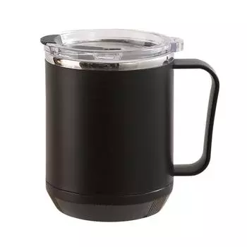 Coffee Mug 460ml 304 Stainless Steel Liner Leakproof Elegant Portable Mug for Outdoor Activities чёрный