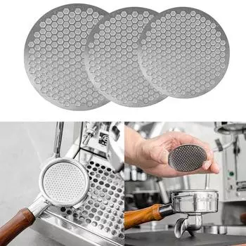 Coffee Portafilter Portafilter Puck 51/53/58.35mm Double Layer Espresso Screen Silver Stainless Steel Easy To Clean. Practical S