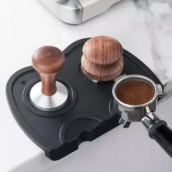 Coffee Pressed Mat Corner Mat Espresso Coffee Tampers Mat Anti-skid Food Safe Silicone Rubber Tamping Coffeeware Accessories