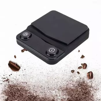 Coffee Scale Beans USB with Timer (G/oz/ml) Veggie Weighing Espresso Kitchen