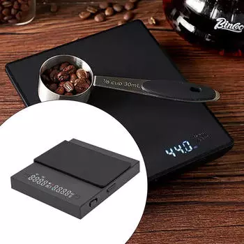 Кофейные весы, цифровые весы для кофе для офиса, дома, приготовления пищи, выпечки чёрный
