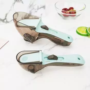 Coffee Seasoning Milk Powder Measuring Tool Quantitative Spoon Measuring Spoon Measuring Cup Gray-L