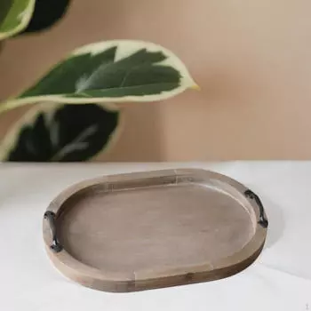 Coffee Table Tray Decorative with Handle Tea Drink Platter Perfume Organizer Storage