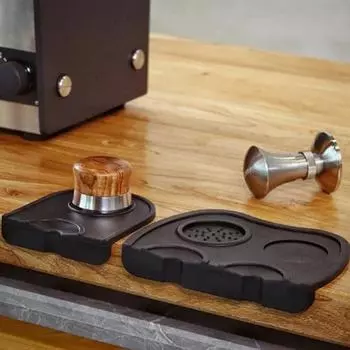 Coffee Tampers Mat Silicone Tamper Holder Corner Mat Pad Anti-skid Tamper Mat Barista Espresso Coffeeware Tamping Tools