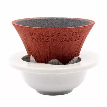 COFIL fuji Cerafilter with filter server and saucer red