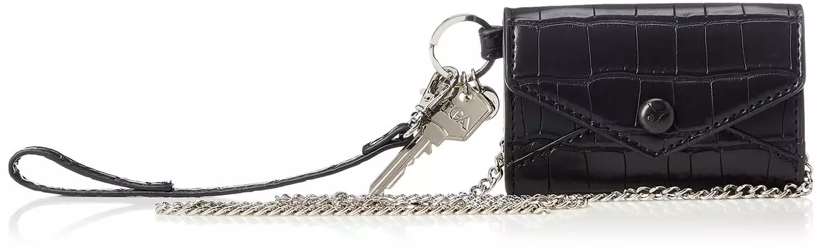 Coin Case Official Croco Letter Type Multi Case Black [Samantha Vega] Case/Multi Women s
