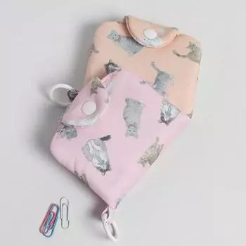 Кошелек для монет, очаровательный студенческий кошелек для монет, компактный держатель для карт, полиэстеровая мини-сумка для хранения для ежедневного использования белый