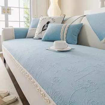 cojines Осенний диван для гостиной Нескользящий кружевной диван Подушка Чехлы для дивана Коврик Чехол Фундамент Коврики для дивана 70X70cm 1pc