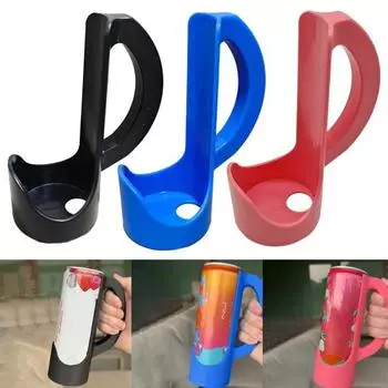 Coke Can Holder Beer Cup Handle with Suction Cup Portable Drink Grip for Soda Beer Reusable Energy Drink Holder чёрный