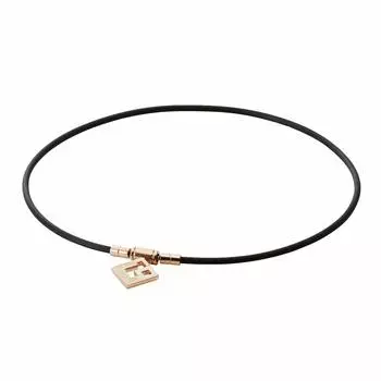 Colantotte Unisex TAO Necklace Slim AURA mini ABAPR62L Champagne Gold x White Lam
