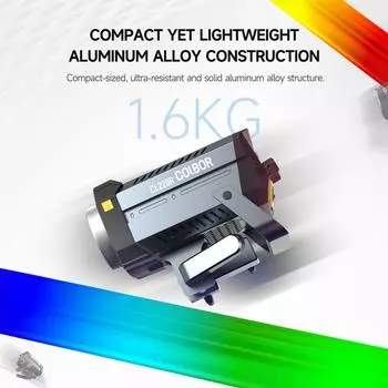 COLBOR CL220R 220 Вт RGB видеолампа Полноцветная лампа для фотосъемки 2700K-6500K с регулируемой яркостью CRI более 97 с EU Plug чёрный